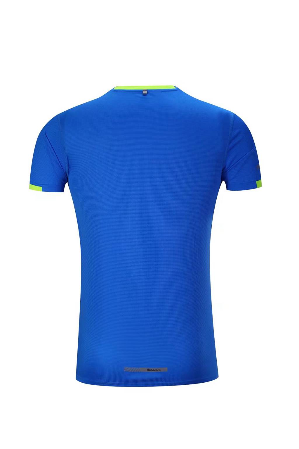 春夏新品 圓領(lǐng)短袖T恤 時尚運動文化衫 湖藍(lán)色 3D效果圖